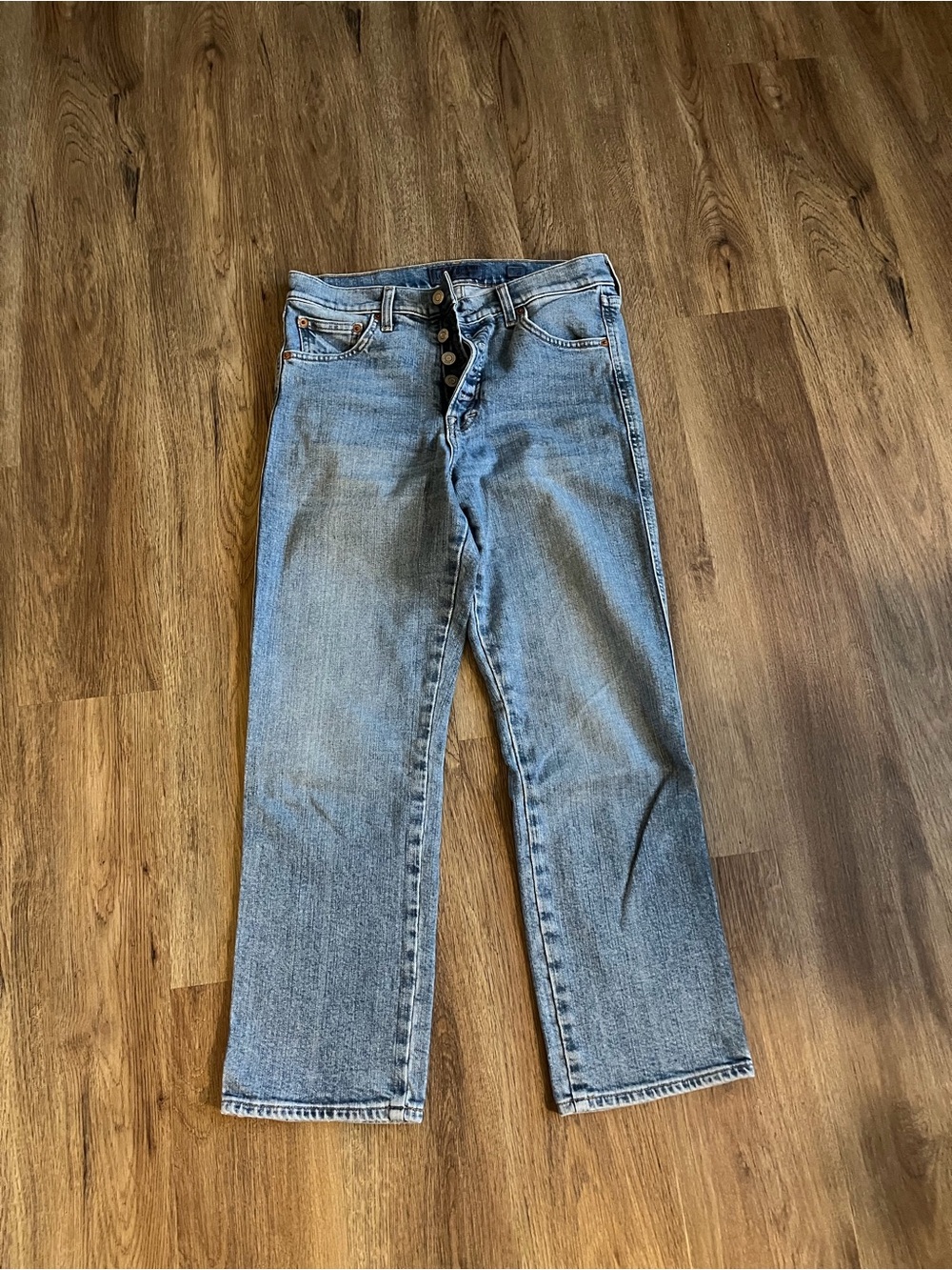 GUC Lucky Brand Authentic Straight Crop Jeans